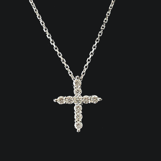 .5INCH MICRO CROSS PENDANT WITH 18INCH NECKLACE